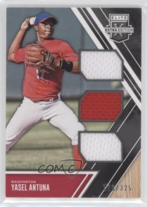 2017 Panini Elite Extra Edition Triple Materials /325 Yasel Antuna #TM-YS