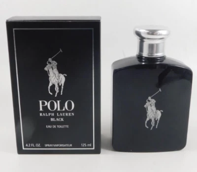POLO BLACK Cologne Perfume Ralph Lauren 4.2 Oz 125 ml EDT Spray Men SEALED BOX - Image 1 of 4