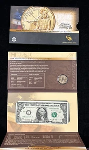 2014 American $1 "Native Hospitality / Lewis and Clark" Coin and Currency Set - Picture 1 of 5