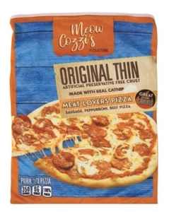 Juguete para gato corazón a cola gato túnel juguete arrugado bolsa de juego “mamá Cozzi pizza” bolsa - Imagen 1 de 3