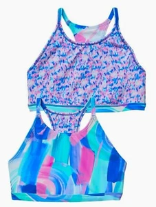 Athleta Girl Reversible Santorini Energy Racerback Bikini Top Sz: M 8/10 NWT $32 - Picture 1 of 11