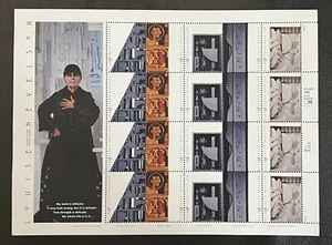Louise Nevelson Skulpturenbogen mit 20 Briefmarken 33 Cent - Bild 1 von 1