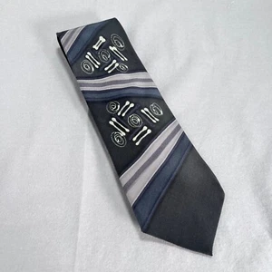 Robert Daskal Vintage Silk Necktie Signed Hand Painted Abstract Extra Long 4x62 - Picture 1 of 7