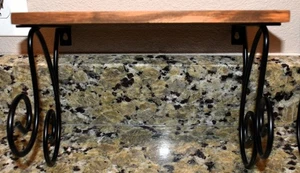 Set di (3) ripiani in metallo/legno nero - Foto 1 di 10