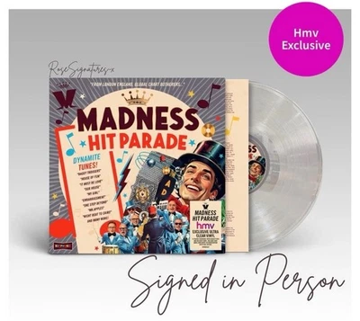 Madness SIGNED Hit Parade LP Vinyl Ultra Clear UK Signing Pre Sale Brand New - Image 1 of 4