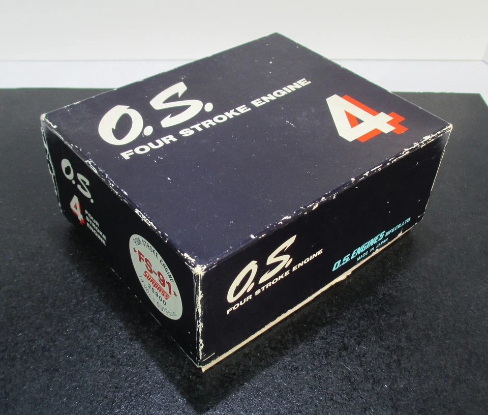 O.S. FS-91S 14.95cc 4-cycle glow engine with muffler For R/C Airplane Used f/s - Image 1 of 4