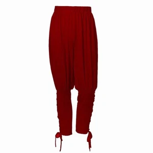 Mens Ankle Banded Pants Medieval Viking Navigator Pirate Renaissance Trousers - Picture 1 of 20