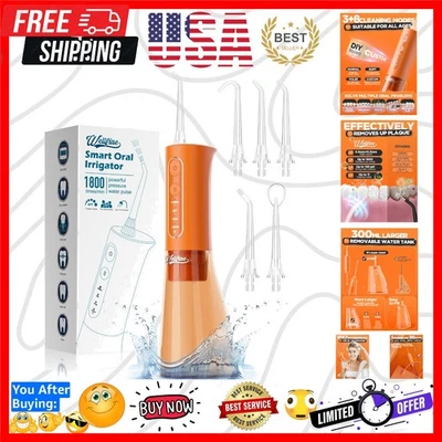 Pick de dientes con hilo dental de agua: portátil inalámbrico 4 modos hilo dental foto 300 ml... Foto 1 de 4