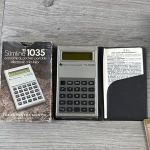 ⭐️1979 Vintage Slimline TEXAS INSTRUMENTS TI-1035 Calculator⭐️Great Condition⭐️ - Picture 1 of 4
