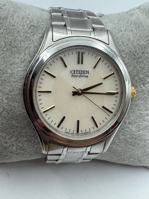 Reloj Hombre Citizen Eco-Drive E031-S048419 Tono Plateado FUNCIONA Foto 1 de 4