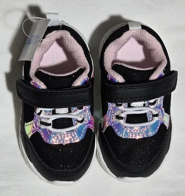 **NEW** Carters Girls Sawyer Tennis Shoes, Size 4 - Image 1 of 4