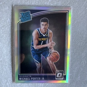 2018-19 Panini Donruss Optic Michael Porter Jr Rated Rookie Holo Prizm #182 RC - Picture 1 of 2