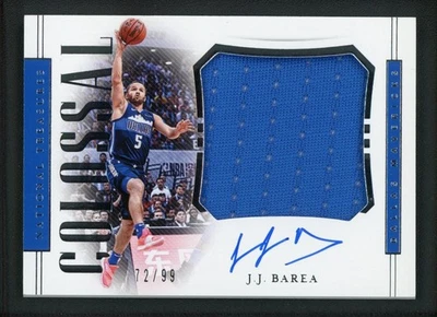 2018-19 J J BAREA 72/99 AUTO JERSEY PANINI NATIONAL TREASURES COLOSSAL - Image 1 of 2