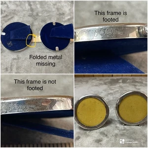 "Marco de fotos redondo de plata esterlina de colección Saks Five Avenue 3,5"" ¡Sin vidrio!! - Imagen 1 de 11