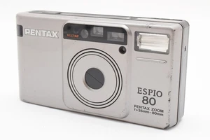 [Exc+5] PENTAX ESPIO 80 Silver Point & Shoot 35mm Film Camera From JAPAN - Picture 1 of 24