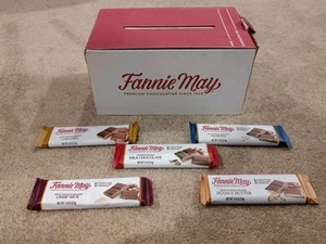 52 Bar Fannie May Chocolate Bar Fundraising Box (5 Flavors) - Picture 1 of 4