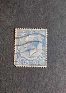 1912-24 KGV Royal Cypher 2½P,  Beautiful light blue Stamp - Picture 1 of 2