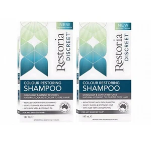 2 x Restoria Discreet Colour Restoring Shampoo 147ml - Picture 1 of 6