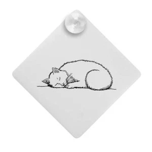 Saugnapf Auto Fenster Schild "Katze Nickerchen" (CG00025025) - Bild 1 von 5