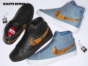 SUPREME X ZOOM BLAZER MID QS SB 'DENIM' (DX8421-400) Uomo - Foto 1 di 3