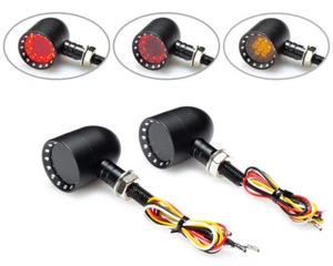 LED Rear Indicators and Stop Tail Lights for Harley Davidson Sportster 883 1200 - Picture 1 of 12
