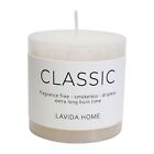 New Natural Wax Candle Fragrance Free Smokeless Dripless 7.5cm