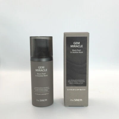 [the SAEM] Gem Miracle Black Pearl O2 Bubble Mask 105g / Korean Cosmetics - Image 1 of 4