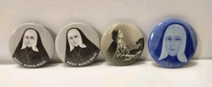 Lot Of 4 Christian Pins Mere Marie-Rose Catholic Vintage - Picture 1 of 3