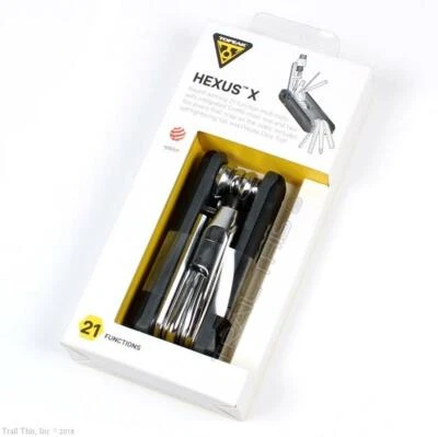 Topeak Hexus X 21-Function Bicycle Multi-Tool w/ Chain Tool & Torx & Tire Levers