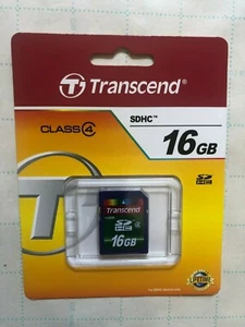 Transcend 16 GB High Speed SDHC Class 4 Flash Memory Card TS16GSDHC4 - Picture 1 of 2