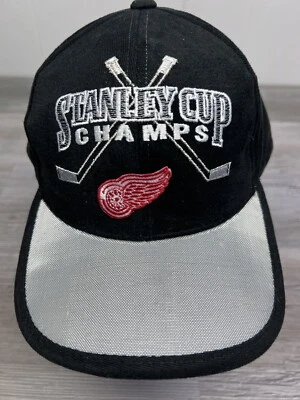 复古 90 年代 初学者帽 底特律红翼 1998 年斯坦利杯冠军拼出 — 第 1/4 张图片