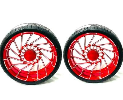 SPYDER 20" WILDER RED CONTRAST CUT MAYHEM WHEELS(2) 2015-2020 CAN-AM SPYDER F3 / Foto 1 de 4