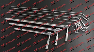 Rigid Scope Small,Medium,Large,Forceps And Canula 8 PCs Set By Zaman Products - Picture 1 of 8