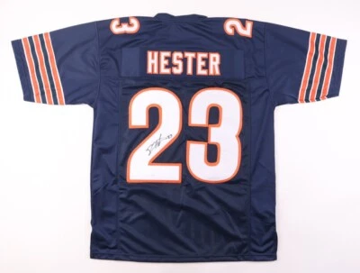 Devin Hester Signed Chicago Bears Blue Jersey (JSA COA) NFL All Time Return Ldr. - Image 1 of 4
