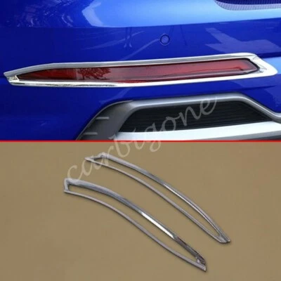 Chrome Rear Fog Light Cover Lamp Mould Trims For Audi Q3 2019-2025 Accessories Foto 1 de 4