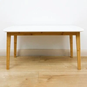 Wooden Rectangle White Table Small - Picture 1 of 4