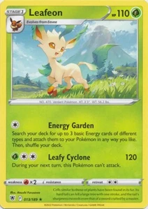 Juego de cartas coleccionables Pokémon Leafeon 013/189 raro resplandor astral - Imagen 1 de 1