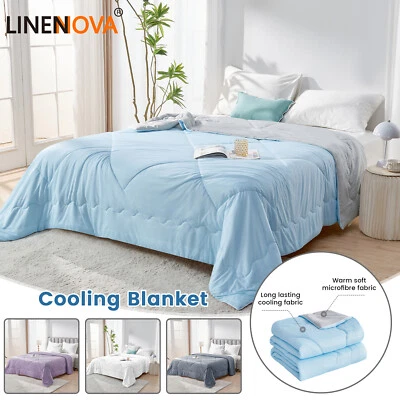 Cooling Comforter Blanket – Ultra Soft Lightweight Summer Quilt for Hot Sleepers - image 1 of 4