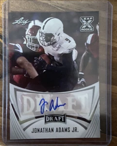 JONATHAN ADAMS JR 2021 Leaf Draft XRC Rookie auto autograph ARKANSAS STATE - Picture 1 of 2