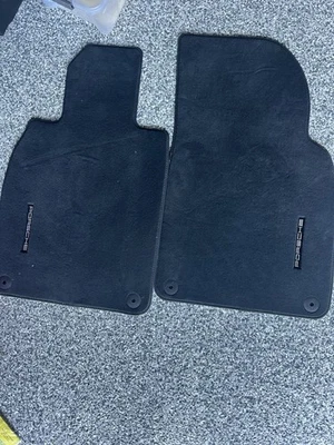 Alfombrillas Porsche 911 2012-2019 OEM 991.551.613.10 A75 negras de fábrica genuinas Foto 1 de 3