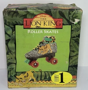Vtg 1994 Disney Lion King Roller Skates Kids Size 1 With Original Box - Picture 1 of 19