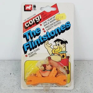 Vintage 1982 CORGI Juniors Diecast Car Mettoy THE FLINTSTONES FRED'S FLYER #128 - Picture 1 of 7
