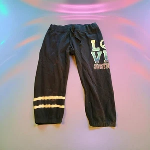 Girls Justice Sweatpant Capris Large Peace Love Read Description - Picture 1 of 4