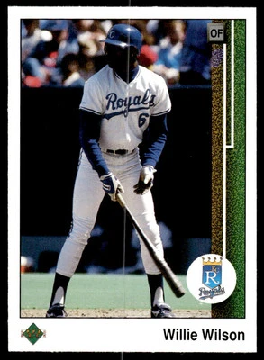 Willie Wilson 1989 Upper Deck #244 Kansas City Royals - Image 1 of 2
