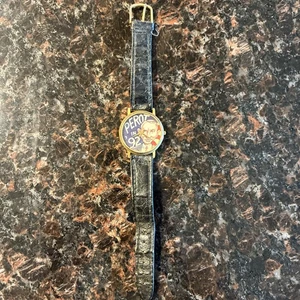 ROSS PEROT 1992 w/American Flag", Art Dial, RARE Vintage MEN'S WATCH - Picture 1 of 14