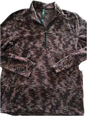 Lululemon, Pullover Mujer Brezo Burdeos 1/4 Cremallera, Talla XL. Foto 1 de 3