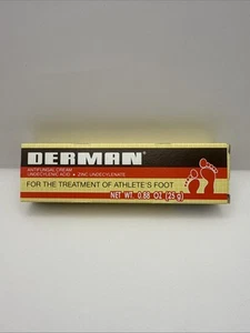 Derman Antifungal Cream 0.88 Oz Athletes Foot Undecylenic Acid Original EXP HTF - Picture 1 of 4