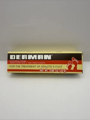 Crema antimicótica Derman 0,88 OZ pie de atleta ácido undecilénico original EXP DIFÍCIL DE ENCONTRAR Foto 1 de 4