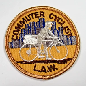 League of American Wheelmen Patch LAW Commuter Radfahrer Vintage bestickt - Bild 1 von 6