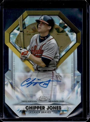 Topps 2022 actualización cromada Chipper Jones Diamond Greats automático/5 Braves DGC-27 Foto 1 de 2
